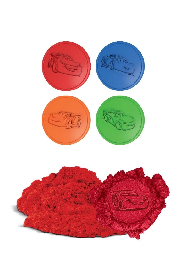 Disney Cars 3 Zıpır Kum Kırmızı 500 G- Zkp500-a1-51 - 2