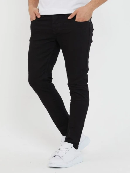 Hacker Tom Slim Y156-640 Erkek Denim Slim Fit Saten Pantolon - Resim 3