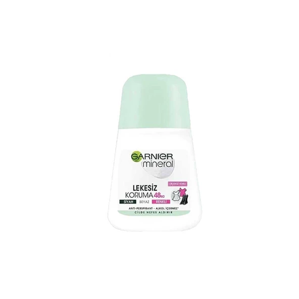 Garnier Mineral Lekesiz Koruma 48sa Siyah Beyaz Renkli Çiçeksi Koku Roll-on 50ml