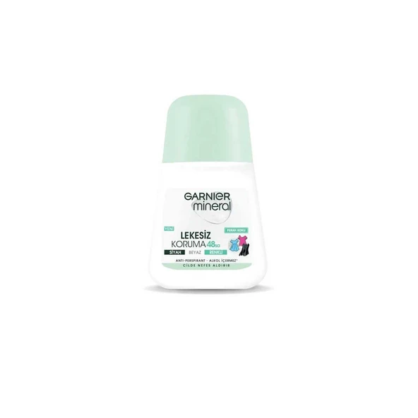 Garnier Mineral Lekesiz Koruma 48sa Siyah Beyaz Renkli Ferah Koku Roll-on 50ml