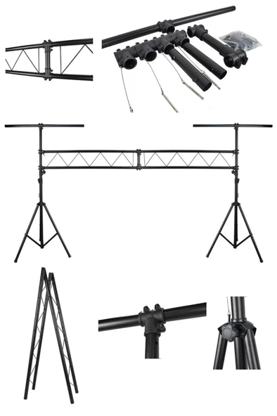 Lastvoice LS-2X Taşınabilir Seyyar Sahne Işık Standı Seti - Resim 2