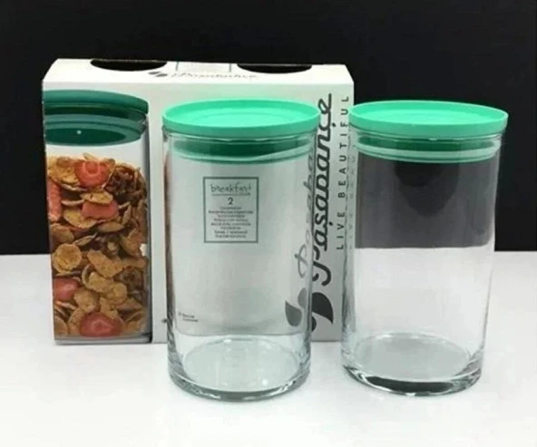 Paşabahçe 43736D Breakfast 2'li Kavanoz 730 cc Yeşil Kapak - 4