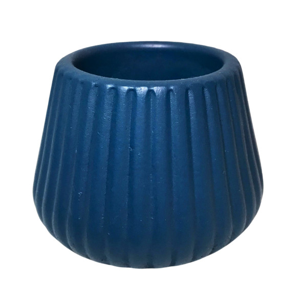 Aurora Işıltısı Dekoratif Mumluk 2 li Fresco Mavi 7x6 cm - 3