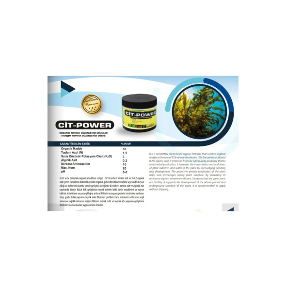 CİT-POWER 250 GR KÖKLENDİRİCİ ORKİDE,SÜS BİTKİLERİ, SEBZE ,MEYVE - 2