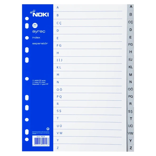 Noki Ayraç A4 A-Z Alfabetik (59229)