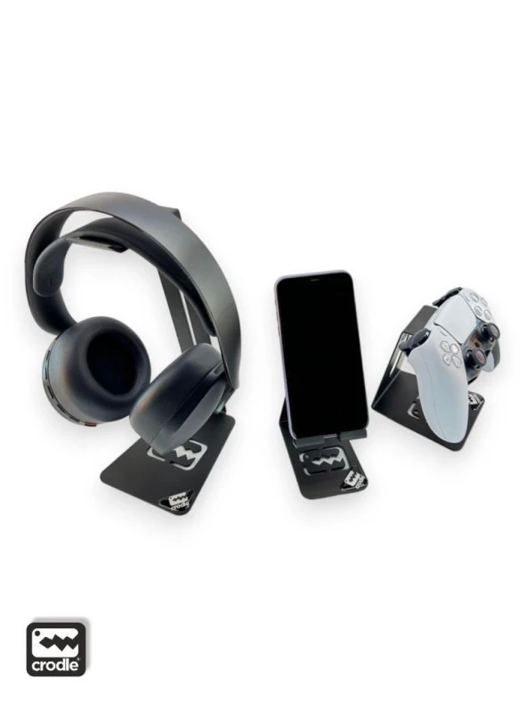 3lü Fırsat Seyahat Seti Kulaklık Gamepad Telefon ve Tablet Tutucu Metal Standı - 3