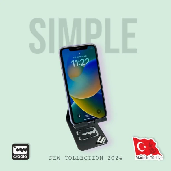 Tüm Cihazlara Uyumlu Universal Portatif Metal Masaüstü Telefon Tablet Tutucu - 6