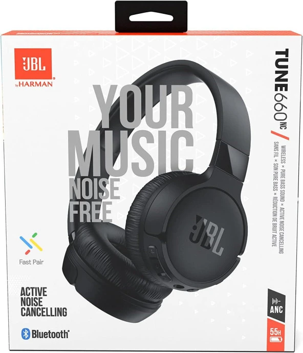JBL Tune 660 Bt Nc Wireless Kulaklık, Oe, Siyah - 4