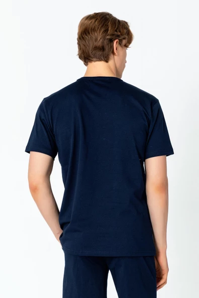 Erkek Fit Kalın Penye Rahat Sade Klasik T-Shirt - 9