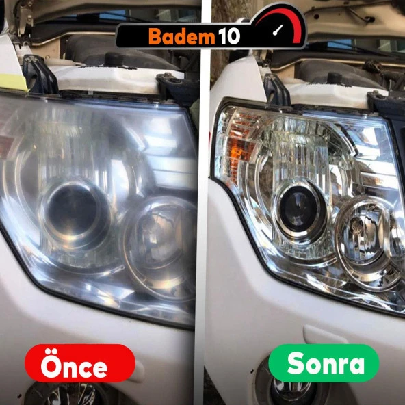 Araç Otomotiv Far Temizle Parlatma İnce Kalın Kum Su Zımpara Kağıt Set 800-1200-3000 Kum (10 Adet) - 3