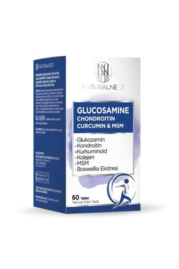 Glucosamine Chondroitin Curcumin & Msm Complex 60 Tablet