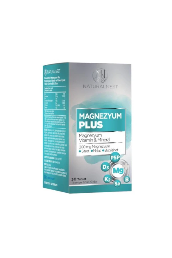 Magnezyum Plus 200 Mg 30 Tablet