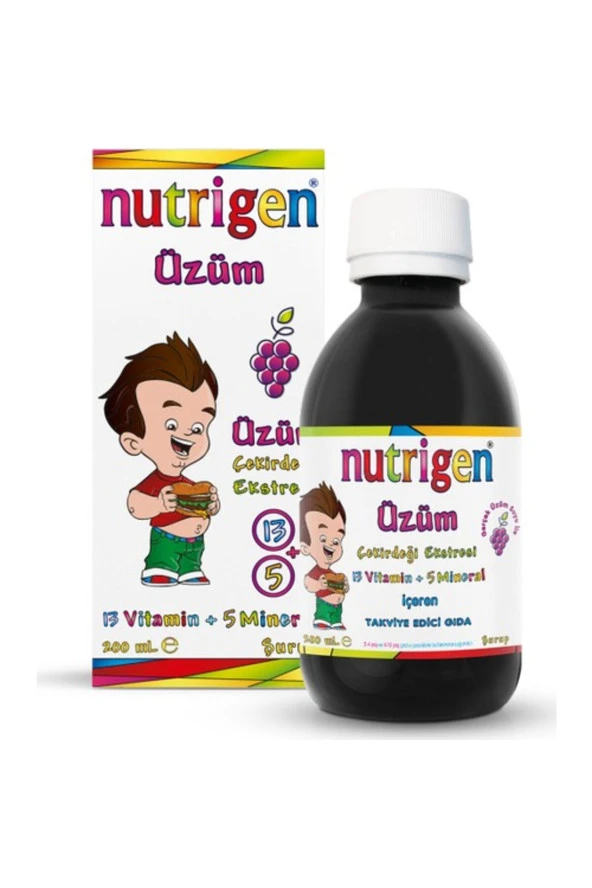 Üzüm Çekirdeği Ekstreli Vitamin Mineral Şurubu 200 ml