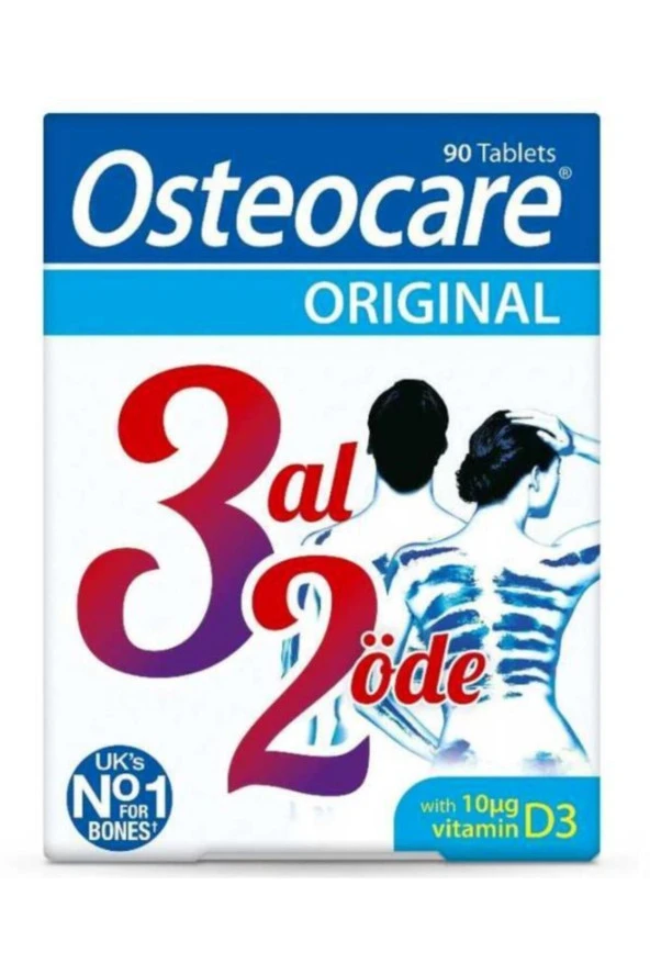 Osteocare Orginal 90 Tablet | 3 Al 2 Öde Avantajlı Paket