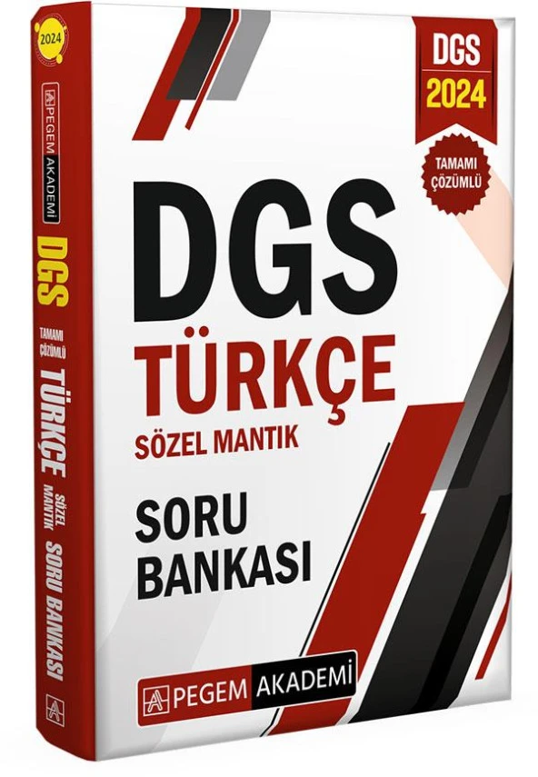 Pegem 2024 Dgs Türkçe Sözel Mantık Soru Bankası Çözümlü Pegem Aka