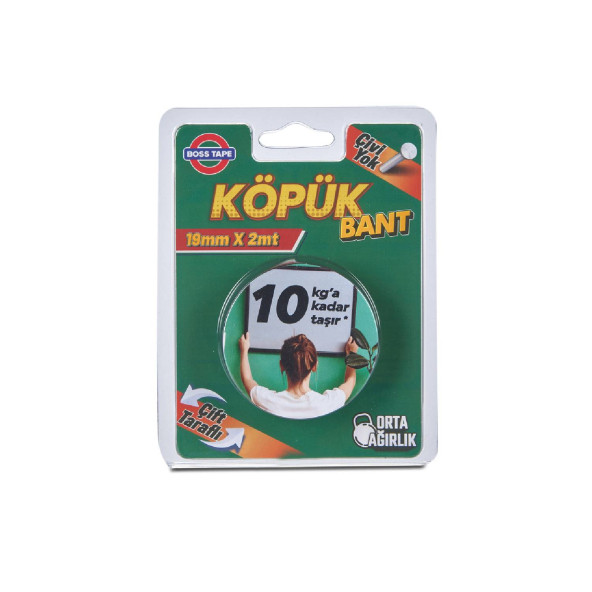 Bosstape Çift Köp. Solv. Siyah-Yeşil 19x2MT 10KG