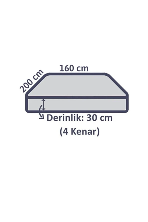 Lotusline Çift Kişilik Lüks 160*200 Kumaş Lastikli Çarşaf Takımı Yastıklı - Beyaz - 5