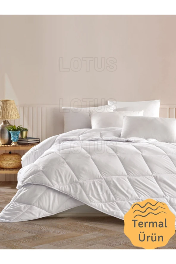 Lotusline Çift Kişilik Termal Antialerjenik Microfiber Yorgan 195x225 2200gr