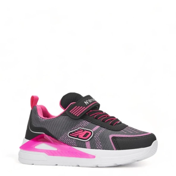Albishoes Kız Çocuk Cırt Cırtlı Triko Yazlık Günlük Hafif Rahat Çocuk Sneaker Spor Ayakkabı