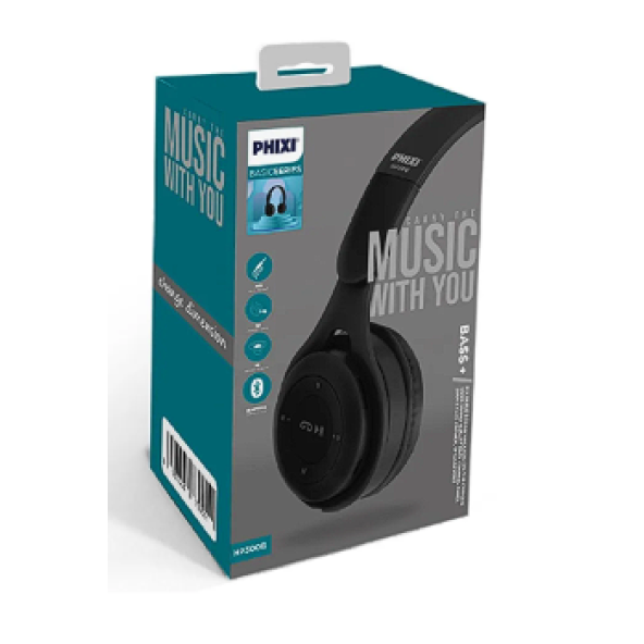 Phixi Basic HP300R Kafa üstü Bluetooth Kulaklık - 3