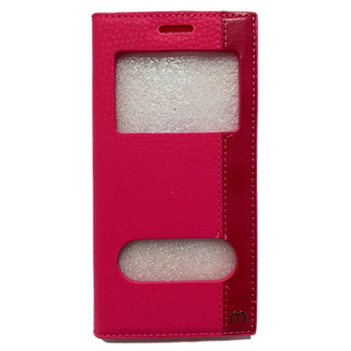 Samsung Galaxy C5 Pencereli Kapaklı Magnum Kılıf - Resim 4