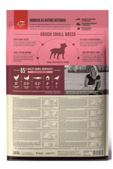 Orijen Yavru & Yetişkin Köpek Maması Small Breed 4,5 Kg - 2