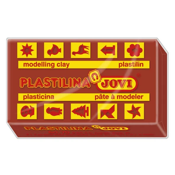JoviOyun Hamuru Plaka 50 Gram Kahverengi Plaka Kurumayan Oyun Hamuru (1 Adet)