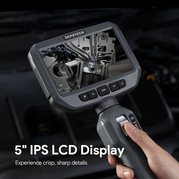 DEPSTECH İki Yönlü Işıklı Eklemli Endoskop Kamera - 1.5m Kablo - 6mm - 4