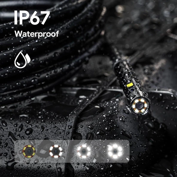 DEPSTECH Işıklı Çift Lensli Boroskop Endoskop Kamera - 5m Kablo - 7.9 mm - 4