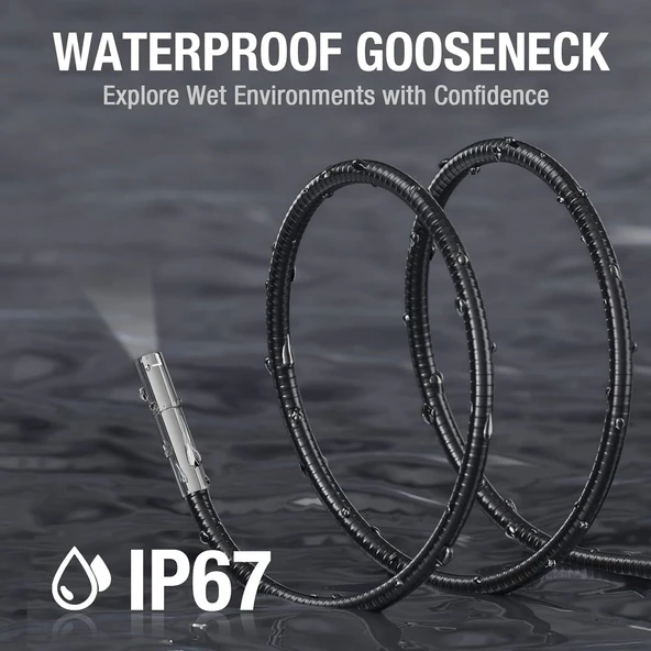 Teslong Endoskop Yedek Kablosu, Tek Lensli Muayene Kamerası - 5m Kablo - 7mm - 4
