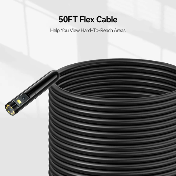 Teslong Çift Lens Probu, 15m Kablo - 8mm - MS450 Gözlem Kamerasıyla Uyumlu - 3