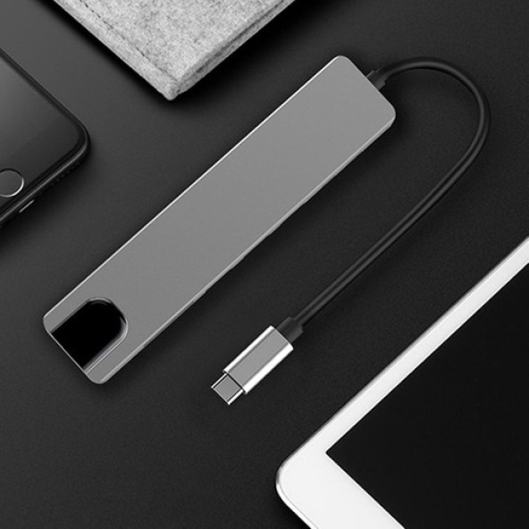 8 Port bir arada multifunction adaptör  dönüştürücü çok işlevli adaptör - 5