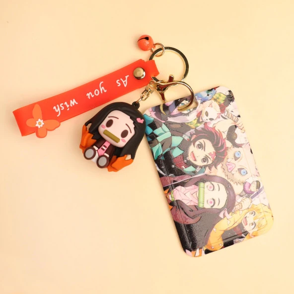 Demon Slayer -Nazuko Silikon Anahtarlık Kartlık - Resim 2