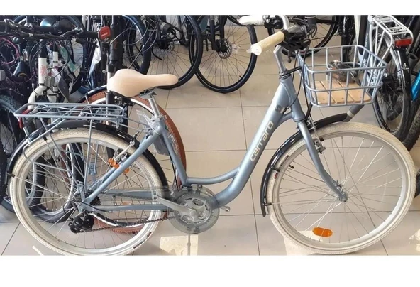 Carraro Juliet 26 Jant 21 Vites V-Fren Şehir Bisikleti Mat Gri Krom Krem - 2