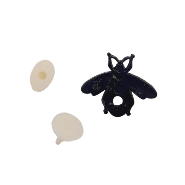 Angel Çanta Aksesuar Plastik Arılı Süs Light Gold Renk - 3