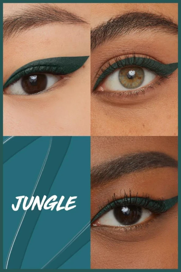 Maybelline New York Hyper Precise All Day Likit Liner 730 Jungle Green