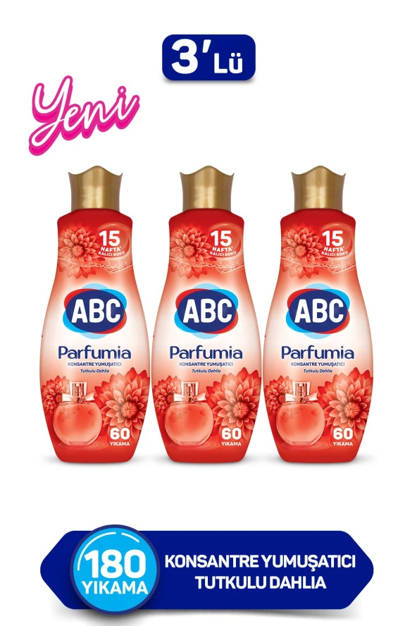 ABC Konsantre Yumuşatıcı Parfumıa Tutkulu Dahlıa 1440 Mlx3 Adet