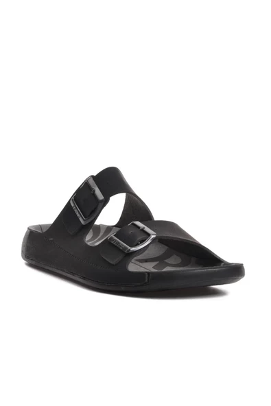 Bento 66001 Erkek Çift Toka İnce Taban Comfort Terlik - 2