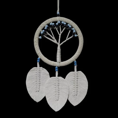 Rüya Kovan Hayat Ağacı Dream Catcher Ekru - Resim 2