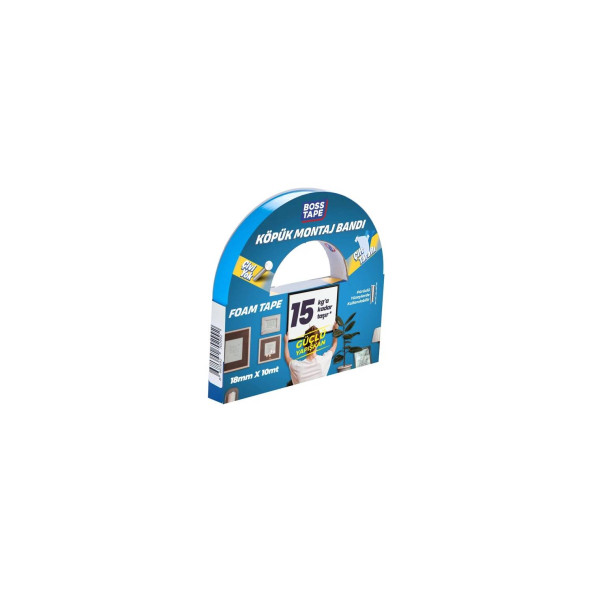 Bosstape Çift Köp.Solv.Mavi-Beyaz18x10MT 15KG - 2