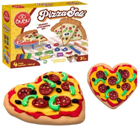 Bu-Bu Oyun Hamuru Seti Pizza L Oyun Hamuru Seti