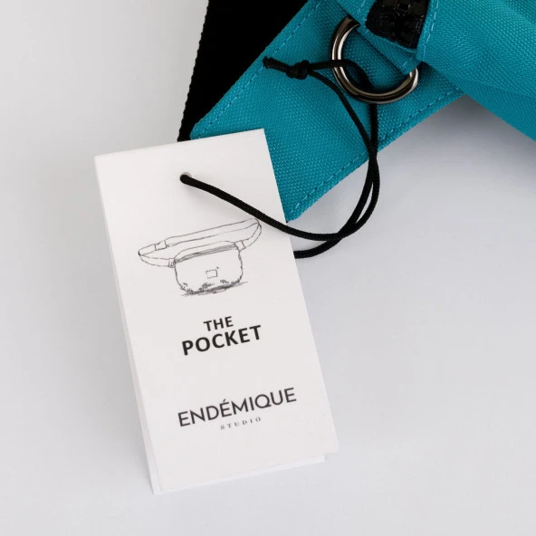 Endémique Studio The Pocket Turquoise Bel Çantası - 4
