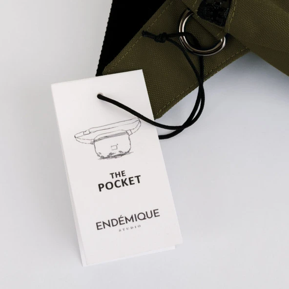 Endémique Studio The Pocket Khaki Bel Çantası - 5
