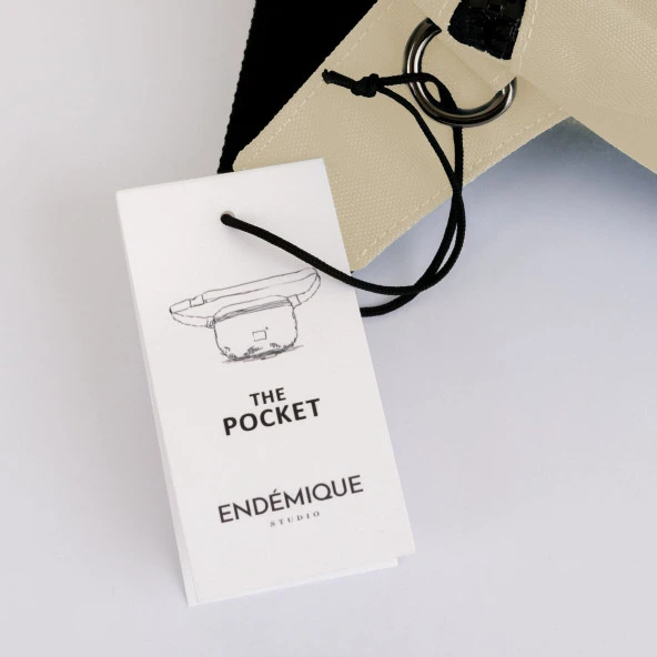 Endémique Studio The Pocket Beige Bel Çantası - 5