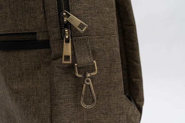 Endémique Studio The Route (M) Camel Crosshatch Sırt Çantası - 7