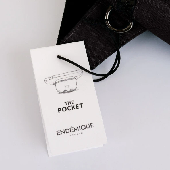 Endémique Studio The Pocket Full Black Bel Çantası - 4