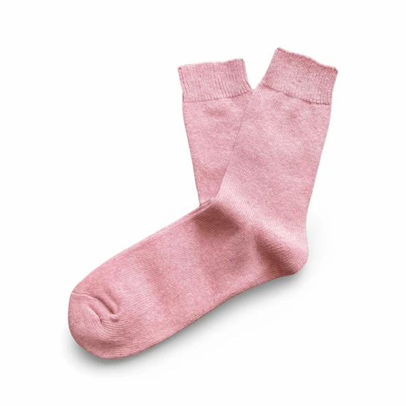 Endémique Studio The Wool Plain Pink-Kadın Çorap - 2