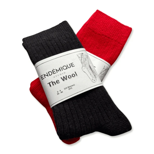 Endémique Studio The Wool Vl Bubblegum-Kadın Çorap - 5