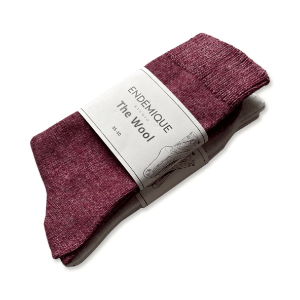 Endémique Studio The Wool Vl Lilac-Kadın Çorap - 8