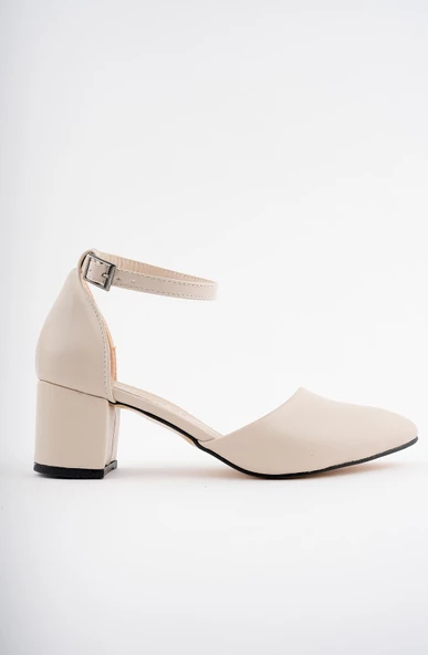 Muggo W0708 Garantili Kadın Klasik Günlük Tarz Şık ve Rahat Topuklu Ayakkabı - 5